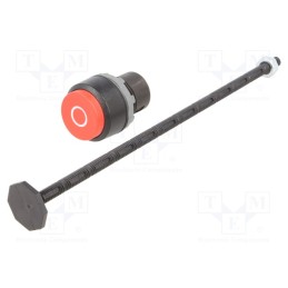 1 pcs x ABB - 1SFA616163R1051 - Switch: push-button, 22mm, Stabl.pos: 1, red, none, IP66, prominent