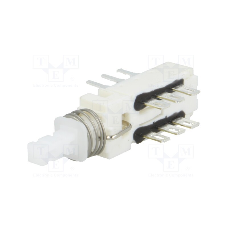 1 pcs x C&K - SF 2U EE - Switch: push-button, Pos: 2, DPDT, 0.5A/125VAC, 0.5A/30VDC, ON-ON
