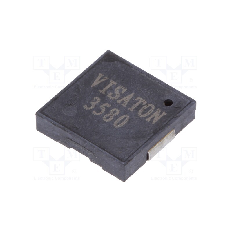 5 pcs x VISATON - 3580 - Sound transducer: piezo, without built-in generator, 4kHz, 3V