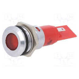 1 pcs x CML INNOVATIVE TECHNOLOGIES - 19380350M - Indicator: LED, red, 24VDC, 24VAC, Ø16mm