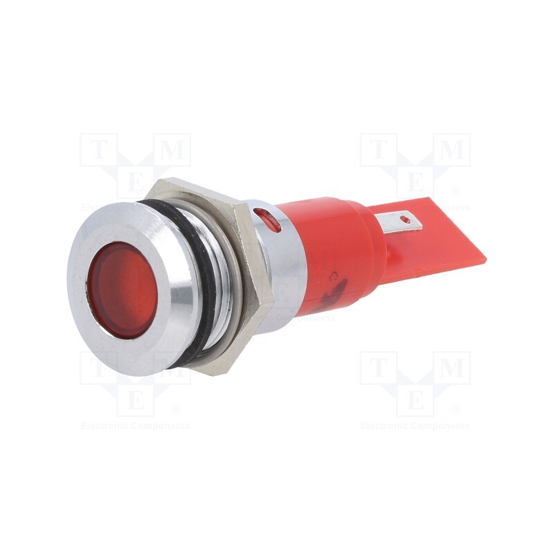 1 pcs x CML INNOVATIVE TECHNOLOGIES - 19380350M - Indicator: LED, red, 24VDC, 24VAC, Ø16mm