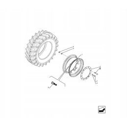 Wheel rim bolt 16x1 5x78 5 new holland case 51