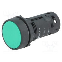 1 pcs x SCHNEIDER ELECTRIC - XB7NA31 - Switch: push-button, 22mm, Stabl.pos: 1, NO, green, none, IP65, flat