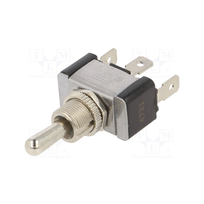 1 pcs x SWITCH COMPONENTS - TA2-1F-DC-1-O - Switch: toggle, Pos: 3, SPDT, ON-OFF-ON, 21A/14VDC, 0÷65°C, 50mΩ