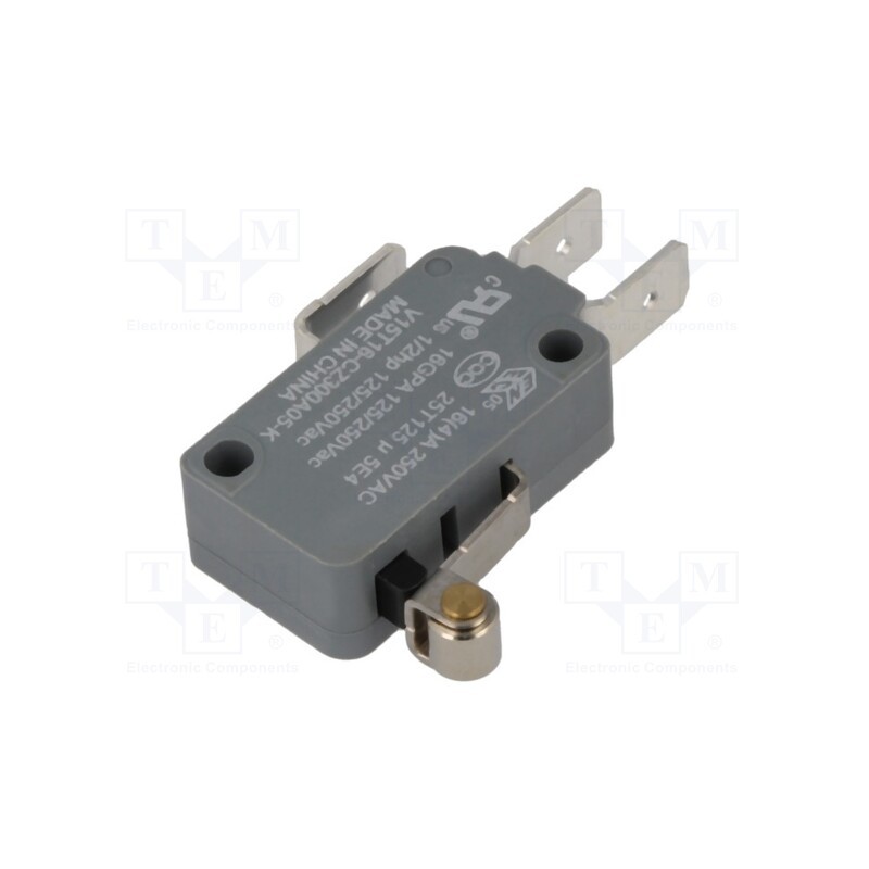 1 pcs x HONEYWELL - V15T16-CZ300A05-K - Microswitch SNAP ACTION, 16A/250VAC, with lever (with roller)