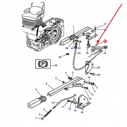 390970x1 handbrake cable pin