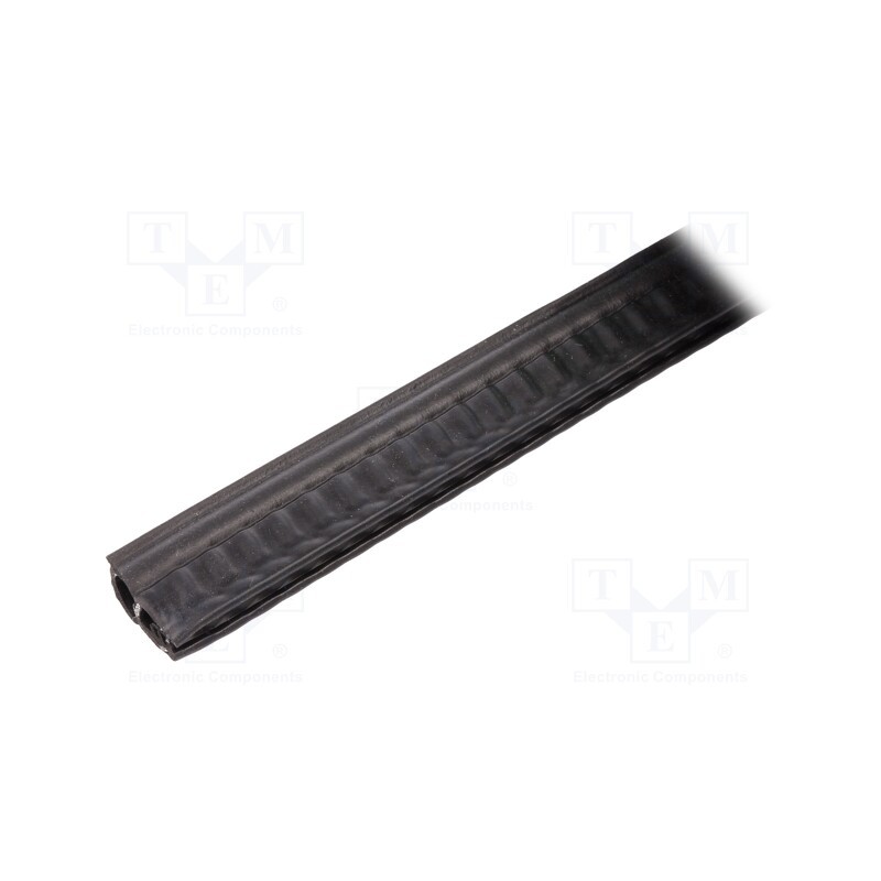 1 pcs x ELESA+GANTER - GN 2180-NBR-20,5-A-20 - Hole and edge shield, NBR, L: 20m, black, H: 20.5mm, W: 11mm