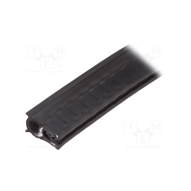 1 pcs x ELESA+GANTER - GN 2180-EPDM-20,5-A-20 - Hole and edge shield, EPDM, L: 20m, black, H: 20.5mm, W: 11mm