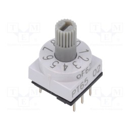 1 pcs x PTR HARTMANN - PT65302 - Encoding switch, DEC/BCD, Pos: 10, THT, Rcont max: 80mΩ, PT65