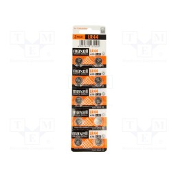 1 set x MAXELL - LR44 B10 - Battery: alkaline, 1.5V, LR44,coin,R1154, non-rechargeable