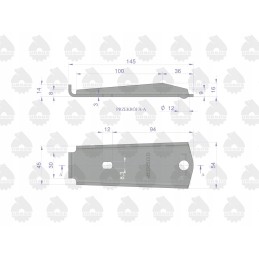 Clutch lever, second stage, original Ursus 505111