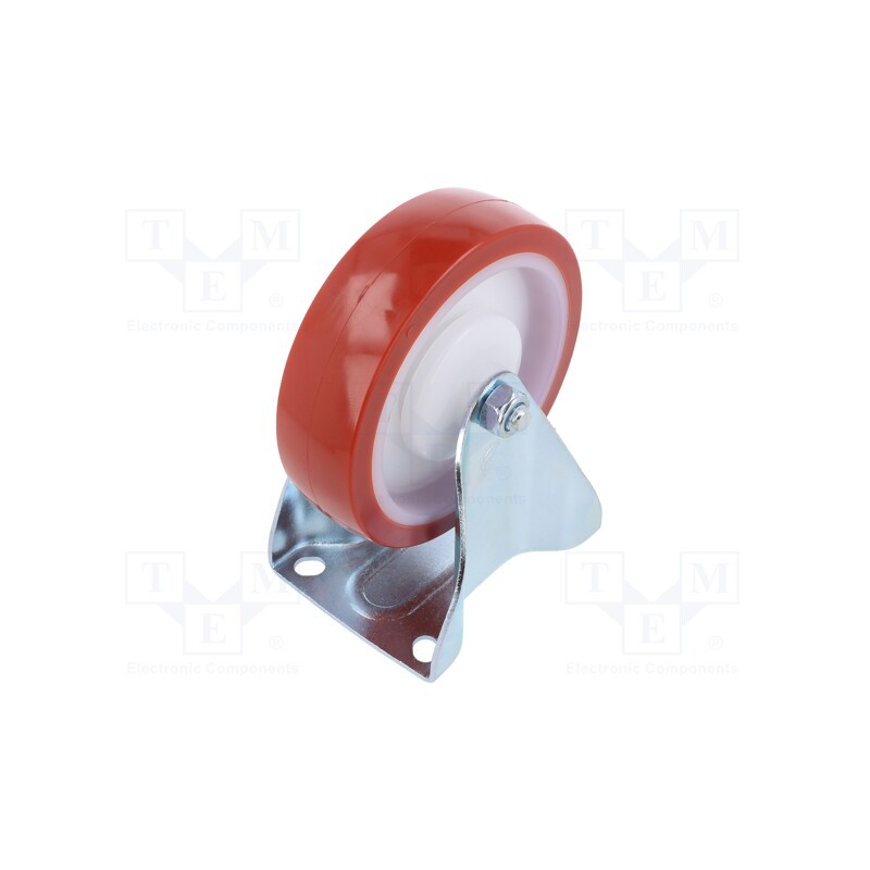 1 pcs x RADER - TPE-POPUB 125K1 - Transport wheel, Ø: 125mm, W: 37mm, H: 156mm, rigid, 150kg, POPUB
