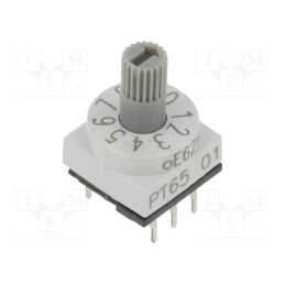 1 pcs x PTR HARTMANN - PT65301 - Encoding switch, DEC/BCD, Pos: 10, THT, Rcont max: 80mΩ, PT65