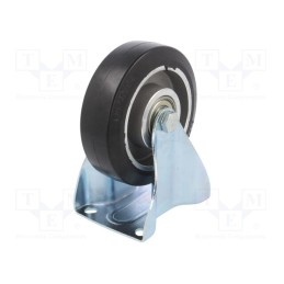 1 pcs x RADER - TPE-ALGE 125K - Transport wheel, Ø: 125mm, W: 40mm, H: 156mm, rigid, 150kg, rubber