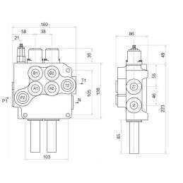 Open loader set 80l, floating l 2000