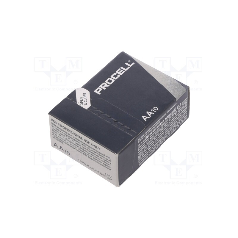 1 set x PROCELL - LR6 INDUSTRIAL - Battery: alkaline, 1.5V, AA, non-rechargeable, 10pcs.
