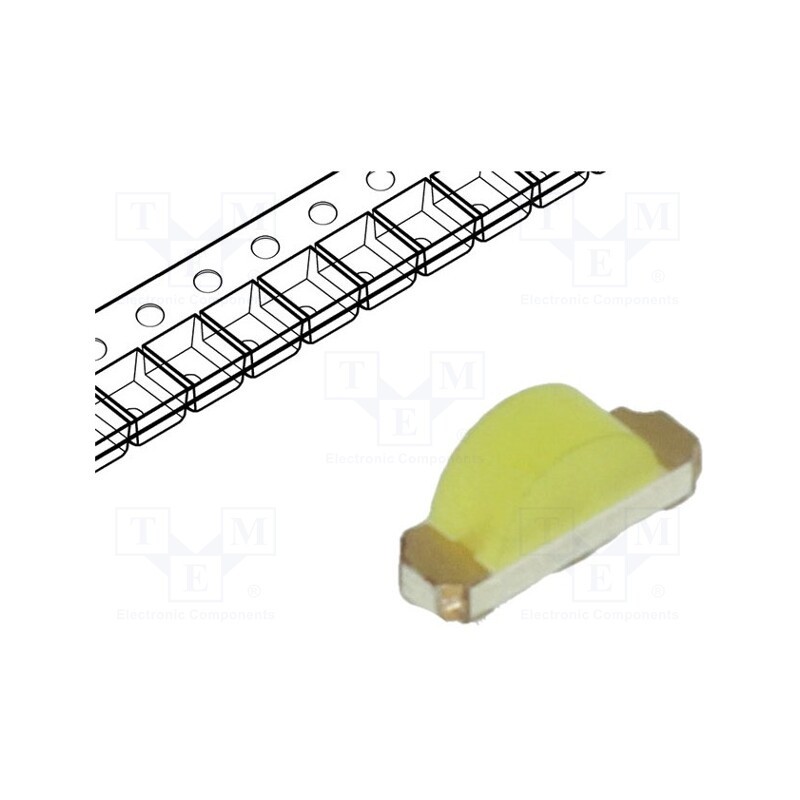 5 pcs x OPTOSUPPLY - OSWA1204C1E - LED, SMD, 1204, white cold, 300÷450mcd, 6000-12500K, 120°, 20mA