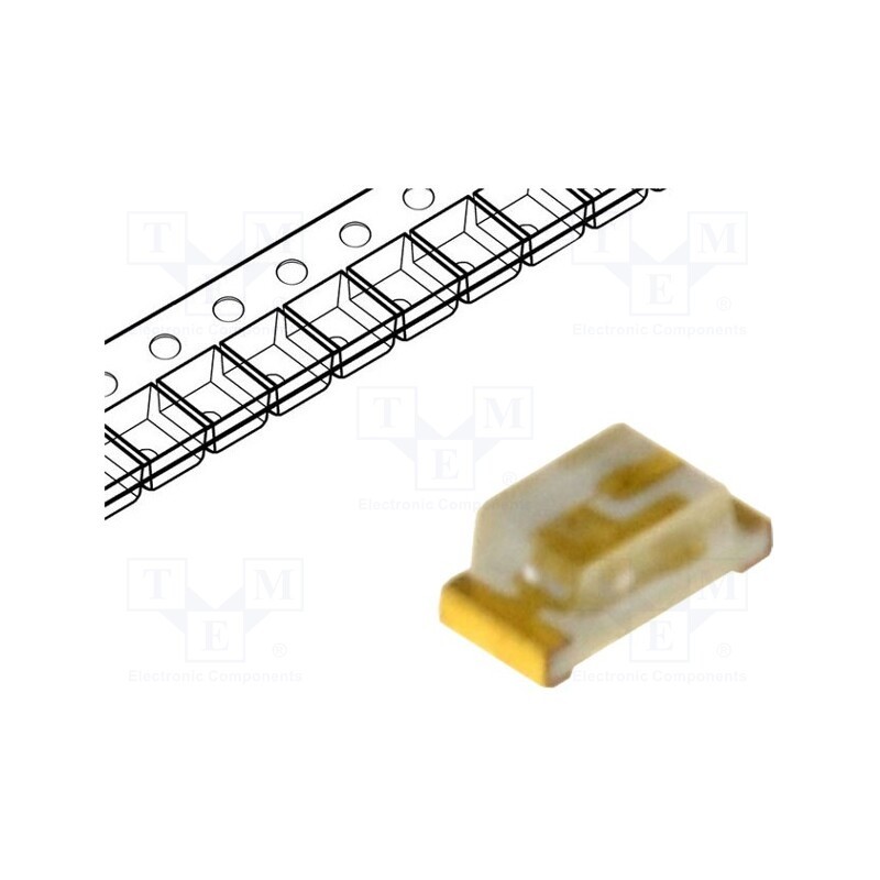 5 pcs x WAH WANG HOLDING - WW-BIS190TS-G - LED, SMD, 0603, blue, 80÷170mcd, 1.6x0.8x0.7mm, 120°, 2.8÷3.6V, 20mA