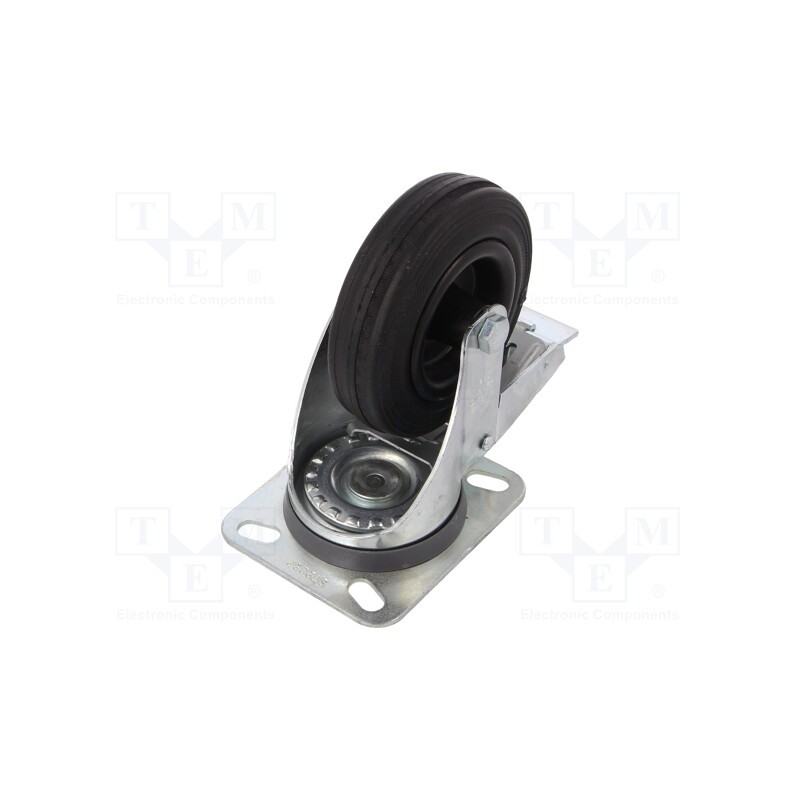 1 pcs x ELESA+GANTER - 449606 - Transport wheel, Ø: 100mm, W: 30mm, H: 128mm, torsional with lock