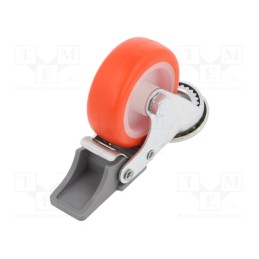 1 pcs x ELESA+GANTER - 451988 - Transport wheel, Ø: 50mm, W: 18mm, H: 66mm, torsional with lock