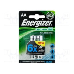 1 set x ENERGIZER - 634998 - Re-battery: Ni-MH, AA, 1.2V, 2300mAh, 2pcs.