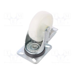 1 pcs x ELESA+GANTER - 450606 - Transport wheel, Ø: 100mm, W: 30mm, H: 128mm, torsional with lock