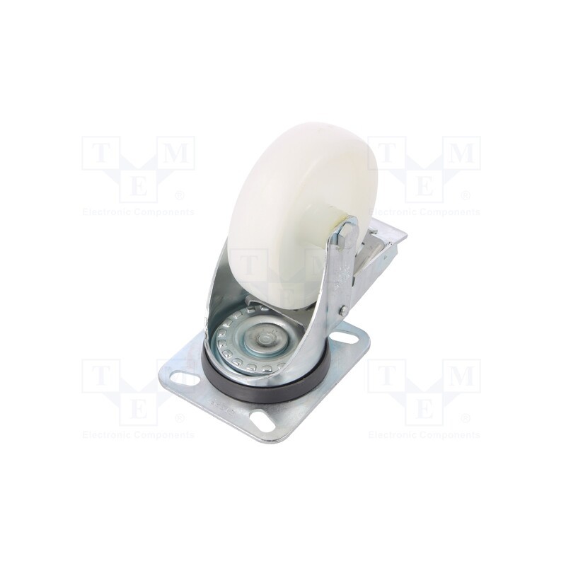 1 pcs x ELESA+GANTER - 450606 - Transport wheel, Ø: 100mm, W: 30mm, H: 128mm, torsional with lock