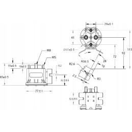 Starter of the hydraulic power unit 24v 200a