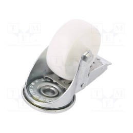 1 pcs x ELESA+GANTER - 450693 - Transport wheel, Ø: 80mm, W: 30mm, H: 107mm, torsional with lock