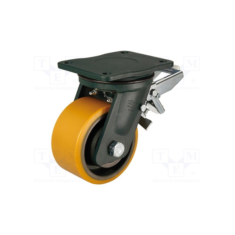 1 pcs x ELESA+GANTER - 451451 - Transport wheel, Ø: 250mm, W: 80mm, H: 325mm, torsional with lock