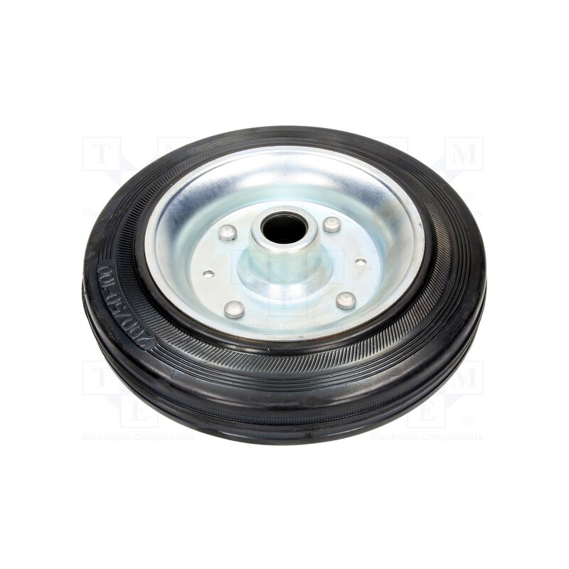 1 pcs x ELESA+GANTER - 450022 - Transport wheel, Ø: 200mm, W: 50mm, Dyn.load: 2300N, Rol.load: 1400N