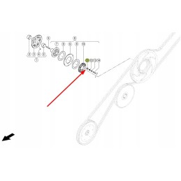 644393 0 header drive clutch spring