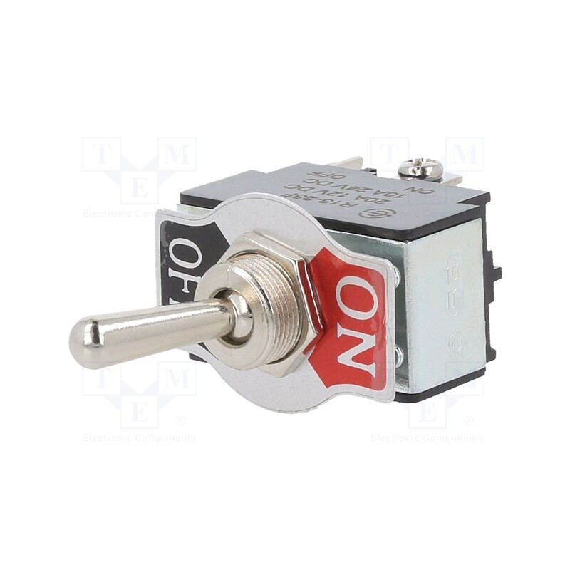 1 pcs x SWITCH COMPONENTS - TB2-2A-DC-4 - Switch: toggle, Pos: 2, DPST, ON-OFF, 20A/12VDC, Leads: screw, 0÷55°C