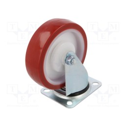 1 pcs x RADER - KPE-POPUB 125K1 - Transport wheel, Ø: 125mm, W: 37mm, H: 156mm, torsional, 150kg, POPUB