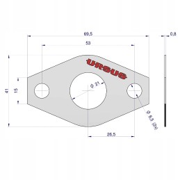 Oil pump seal c 330 krazelit 0 8mm orig