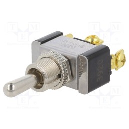 1 pcs x SWITCH COMPONENTS - TA2-1G-DC-6 - Switch: toggle, Pos: 3, SPDT, (ON)-OFF-(ON), 21A/14VDC, Leads: screw