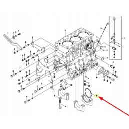 KM485QB 01007 01008 crankshaft thrust element