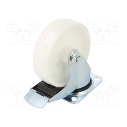 1 pcs x RADER - KPE-POB 125S-HC - Transport wheel, Ø: 125mm, W: 38mm, H: 156mm, torsional with lock