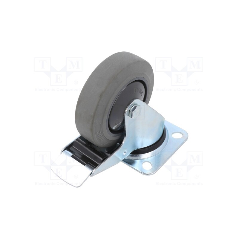 1 pcs x RADER - KPE-WTE 100K1-HC - Transport wheel, Ø: 100mm, W: 32mm, H: 128mm, torsional with lock