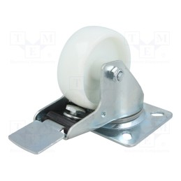 1 pcs x RADER - KPE-PPB 80S-HC - Transport wheel, Ø: 80mm, W: 32mm, H: 105mm, torsional with lock