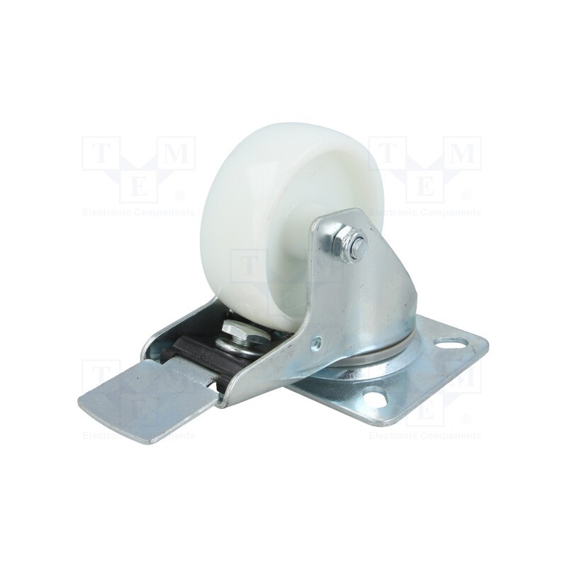 1 pcs x RADER - KPE-PPB 80S-HC - Transport wheel, Ø: 80mm, W: 32mm, H: 105mm, torsional with lock