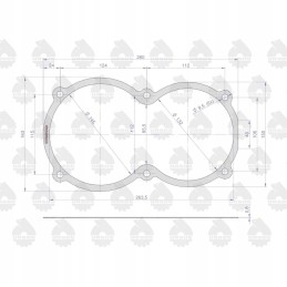 Front gearbox cover gasket c 360 org 50419140