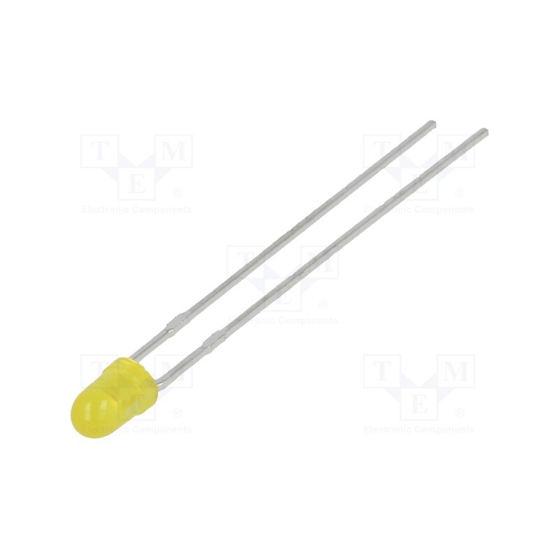 5 pcs x LUMEX - SSL-LX3044LYD - LED, 2.9mm, yellow, 30mcd, 60°, Front: convex, 2.1÷2.5V, -40÷85°C
