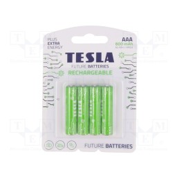 1 set x TESLA BATTERIES - 8594183392295 - Re-battery: Ni-MH, AAA,R3, 1.2V, 800mAh, blister, 4pcs.