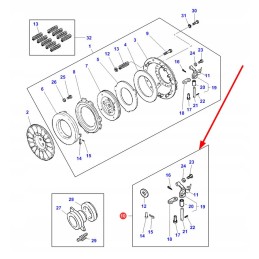 3900546m91 clutch pressure repair kit