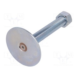 1 pcs x ELESA+GANTER - GN 40-80-M20-125-A0-UK - Foot, without rubber underlay,with locknut,with lever, M20