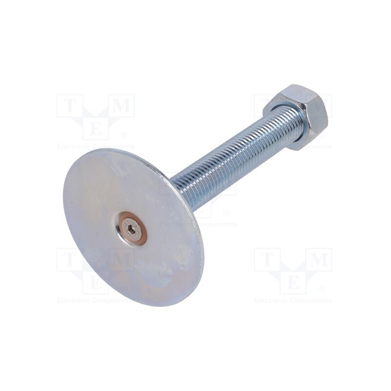 1 pcs x ELESA+GANTER - GN 40-80-M20-125-A0-UK - Foot, without rubber underlay,with locknut,with lever, M20