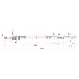 Distributor on 2p40 j 1p balls 3m cable badestnost