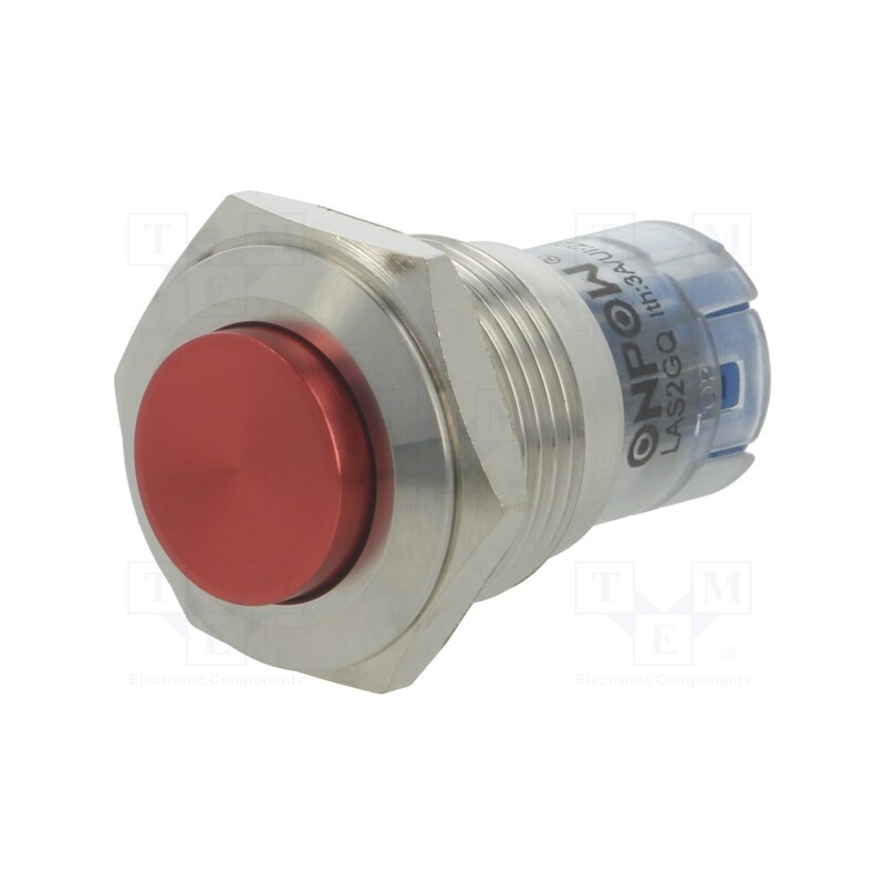 1 pcs x ONPOW - LAS2GQG-11/R/S - Switch: vandal resistant, Pos: 2, SPDT, 0.5A/220VAC, 1A/24VDC, IP40