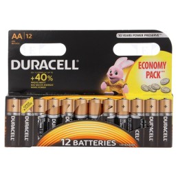 1 set x DURACELL - LR6/AA/MN1500(K12) ECONOMY PACK - Battery: alkaline, 1.5V, AA, non-rechargeable, 12pcs, BASIC